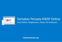 Semakan Penyata KWSP Online